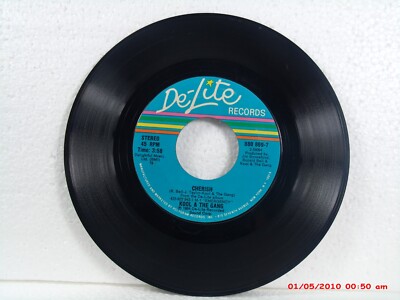 KOOL & THE GANG -(45)- CHERISH / CHERISH (INSTRUMENTAL) - DE-LITE RECORDS - 1984