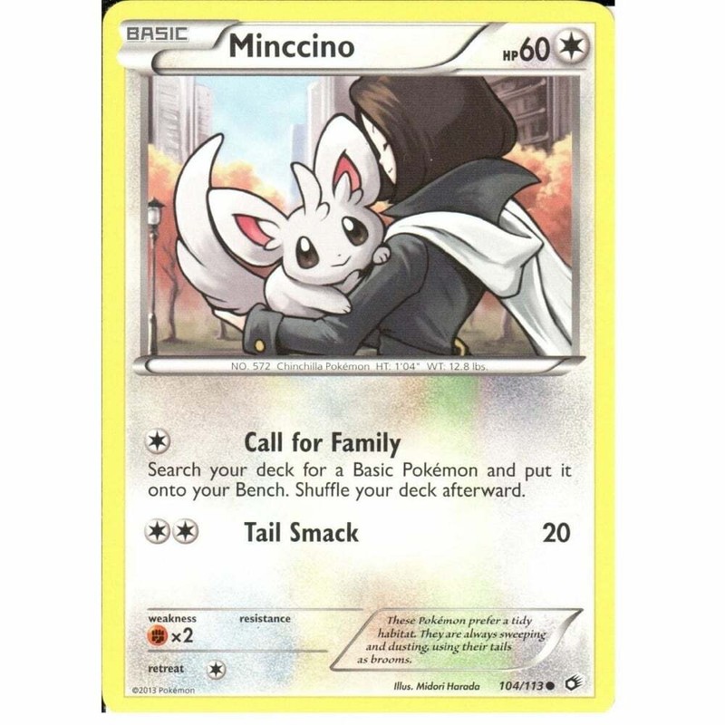 104/113 Minccino Common: Pokemon Trading Card Game BW-11 Legendary Treasures