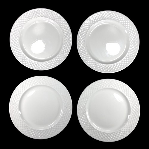 4ct Mikasa Trellis White Bone Porcelain China SALAD PLATES 9 in eBay