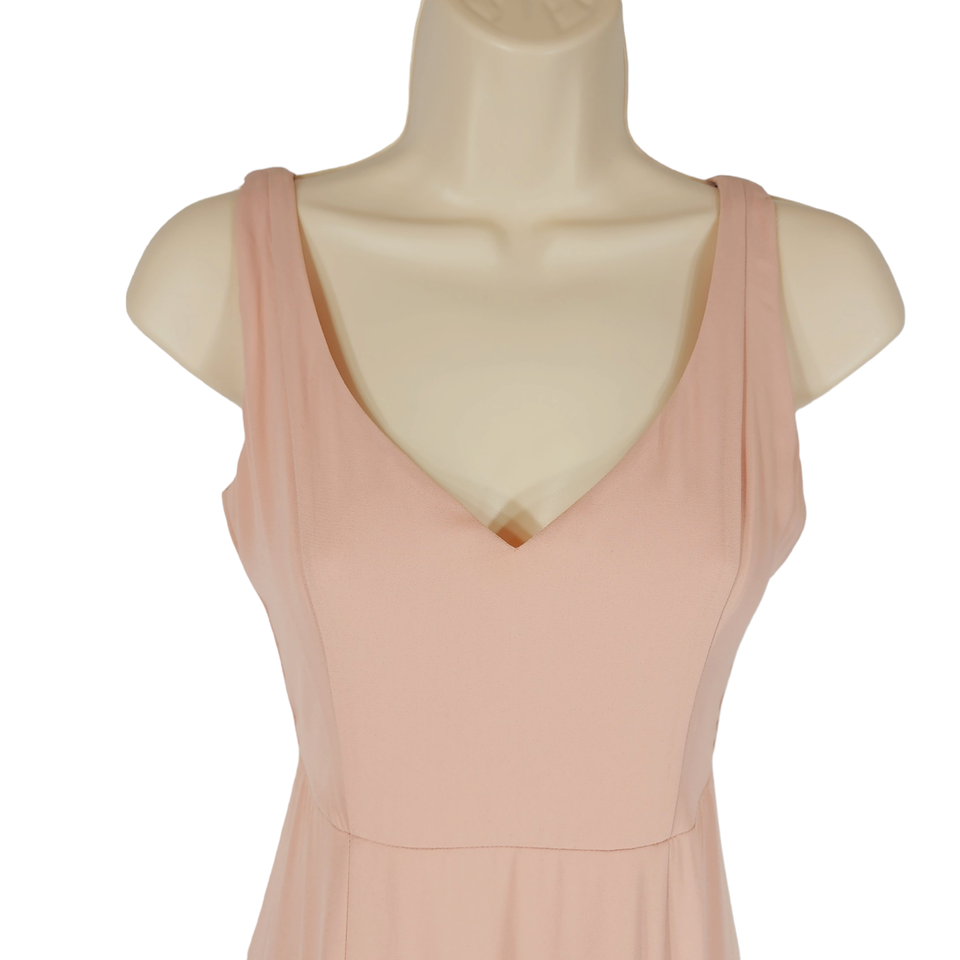 Show Me Your Mumu Jenn Maxi Dress sz XS Women Blush Pink V Neck eBay