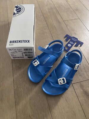BIRKENSTOCK Kinder Jungen RIO EVA Schuh Sandale Badeschuhe BLAU - Gr. 34 -TOP
