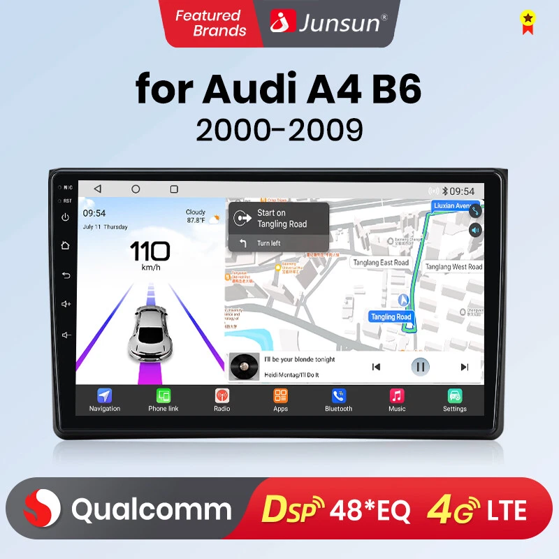 128G CarPlay Autoradio Android 13 Für Audi A4 S4 RS4 B6 B7 SEAT EXEO GPS Navi - Bild 3 von 4