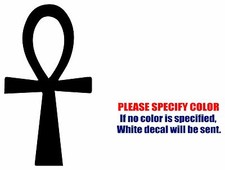 Ankh Egypt Egyptian symbol JDM Vinyl Decal Sticker Car Window Bumper Wall 7"