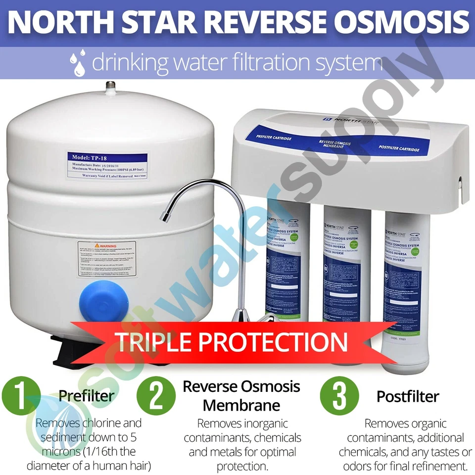 NorthStar RO Filter Set - Pre and Post Filters plus Membrane 7287506 and 7287514 - Image 2 of 3