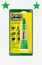 DUCO CEMENT Multi Purpose Household Glue Clear Crafts China Wood +MORE 62435 1oz