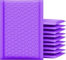 SuperPackage® 200 #5  10.5 X 15 Poly Bubble Mailers Padded Envelopes-Purple