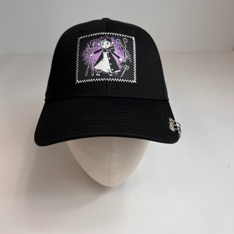 Coraline Hat Women Snap Back Spell Out Patch Wise Brave Tricky Hype Core Cap Ex Coraline Costume Hat for Adults | Coraline Accessories main image 3