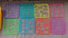 Tupperware/ Tuppertoys  Case With 8 Stencils: Animals ABC 123 Shapes - 1987, EUC — photo 6