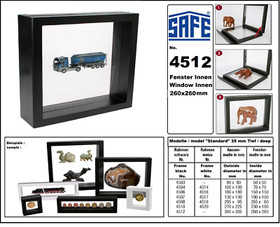 Floating Frame Minifigures Lego SAFE 4508 Dimensions Internal 265x60 External 295x95x35mm