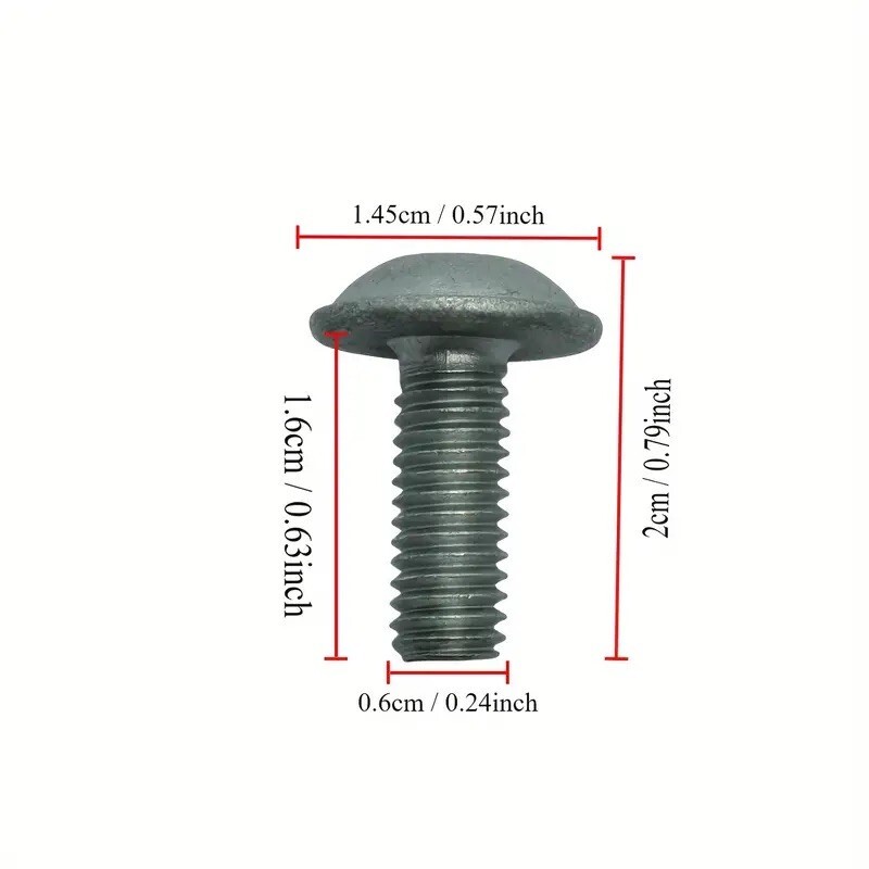 20 x New Mercedes T30 Torx Bolt/Screw M6x1.00x16mm Grade 8.8
