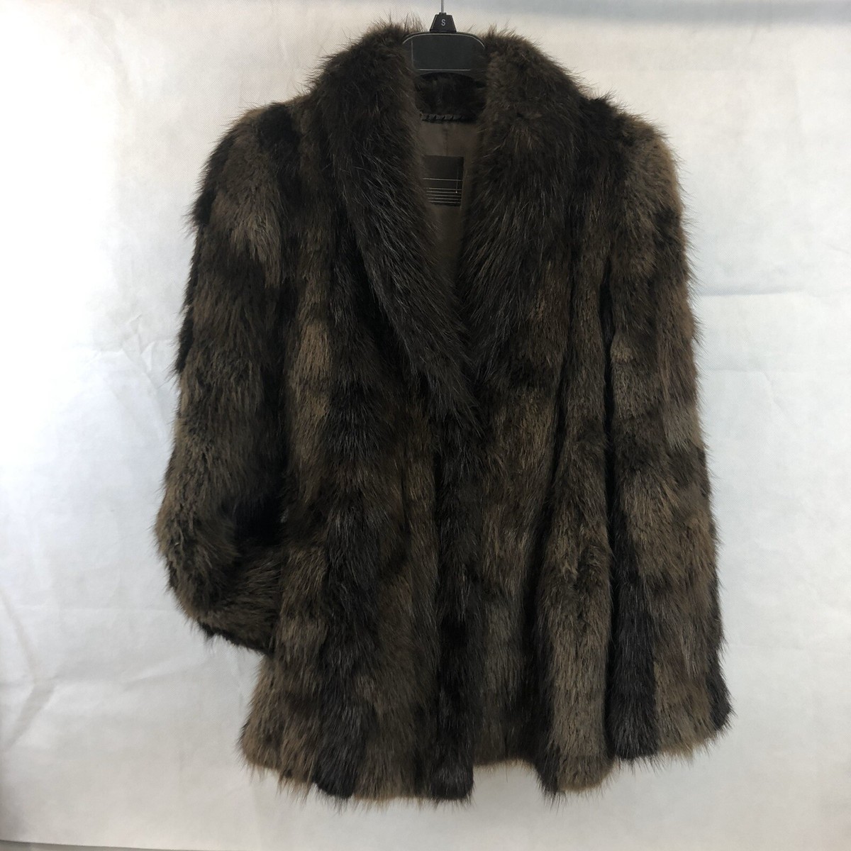【VICTIM】RECYCLE BEAVER COAT / BLACK VICTIM】RECYCLE BEAVER COAT / BLACK VTG Evans Collection Sz