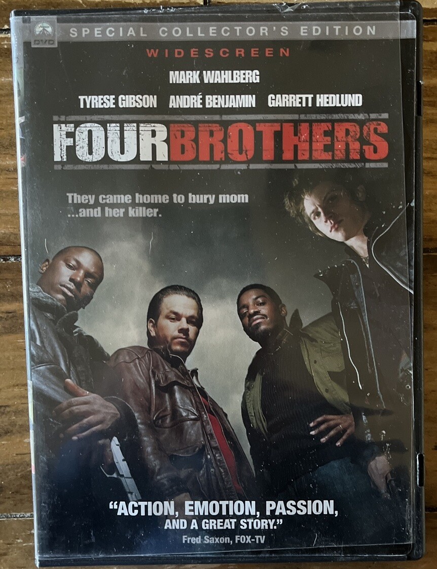 Four Brothers DVD 2005 Action Crime Mark Wahlberg Tyrese Gibson