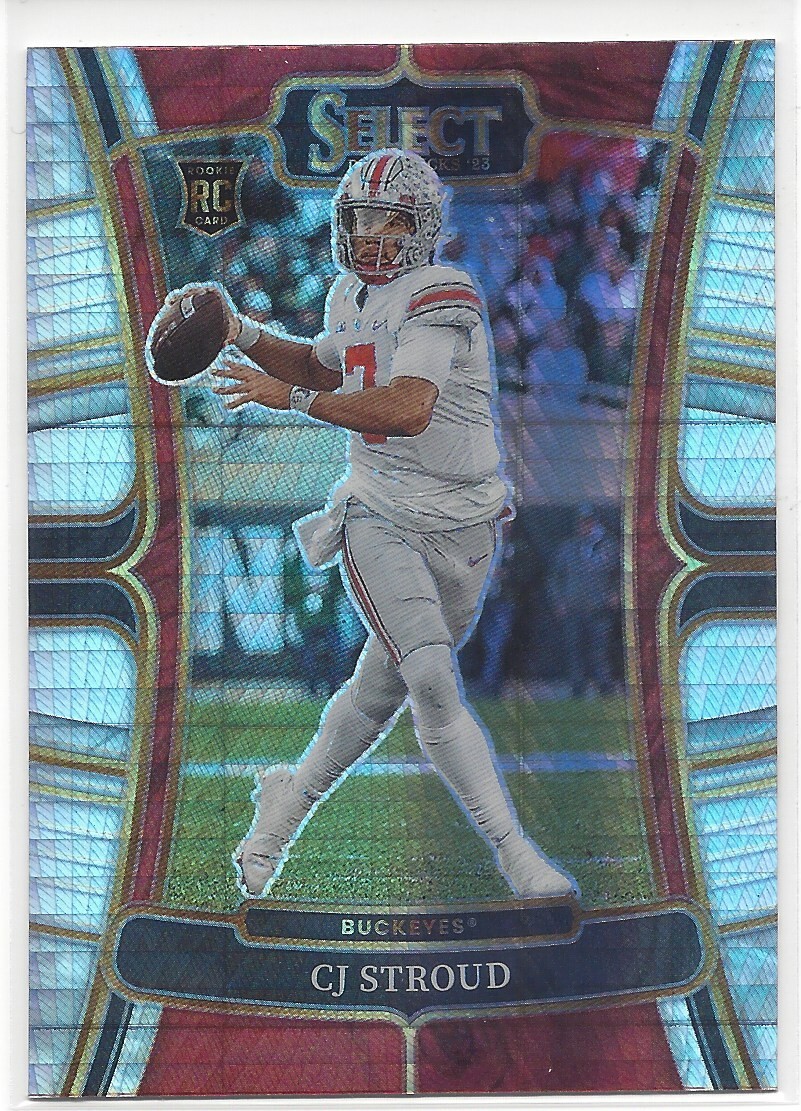 (0238) CJ STROUD 2023 PANINI SELECT DRAFT PICKS FOOTBALL HYPER PRIZM RC #2