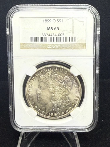 1899 O Morgan Dollar MS 65 NGC Silver $1 Uncirculated Coin Nice Toning