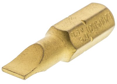 Felo 0715730907 3/16in Slotted TiN Bit x 1in on 1/4in stock