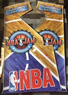 NBA Jam Tournament Edition TE Arcade Side Art Artwork Decal Overlay Vinyl Midway