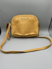 Borsa a tracolla STEVE MADDEN giallo senape con logo stampato