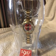 Montre femme Coca-Cola bracelet or/argent