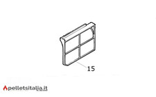 PALAZZETTI RICAMBI PARETE LATERALE FOCOLARE DX OLIVIA IDRO