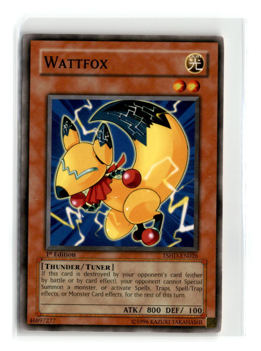yugioh watt cards YuGiOh : TSHD-EN026 1st Ed Wattfox Common Card