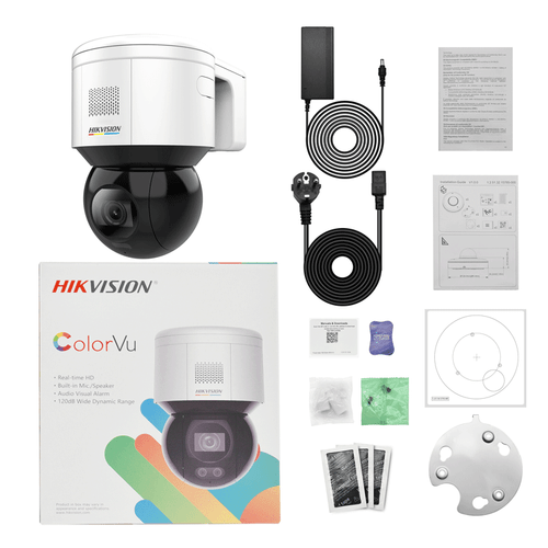 HIKVISION DS-2DE3A400BW-DE(T5) 3-inch 4MP ColorVu Mini PT Dome Security Camera - Picture 2 of 9