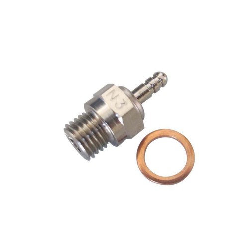 10pcs HSP Spark Glow Plug No.3 N3 Hot 70117 for RC Nitro Engines Car Truck - Picture 3 of 5