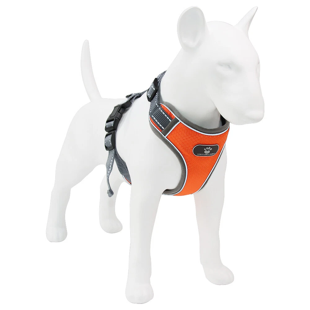 Dog Harness Adjustable Vest Dog Reflective Walking Training Breathable Puppy Pet