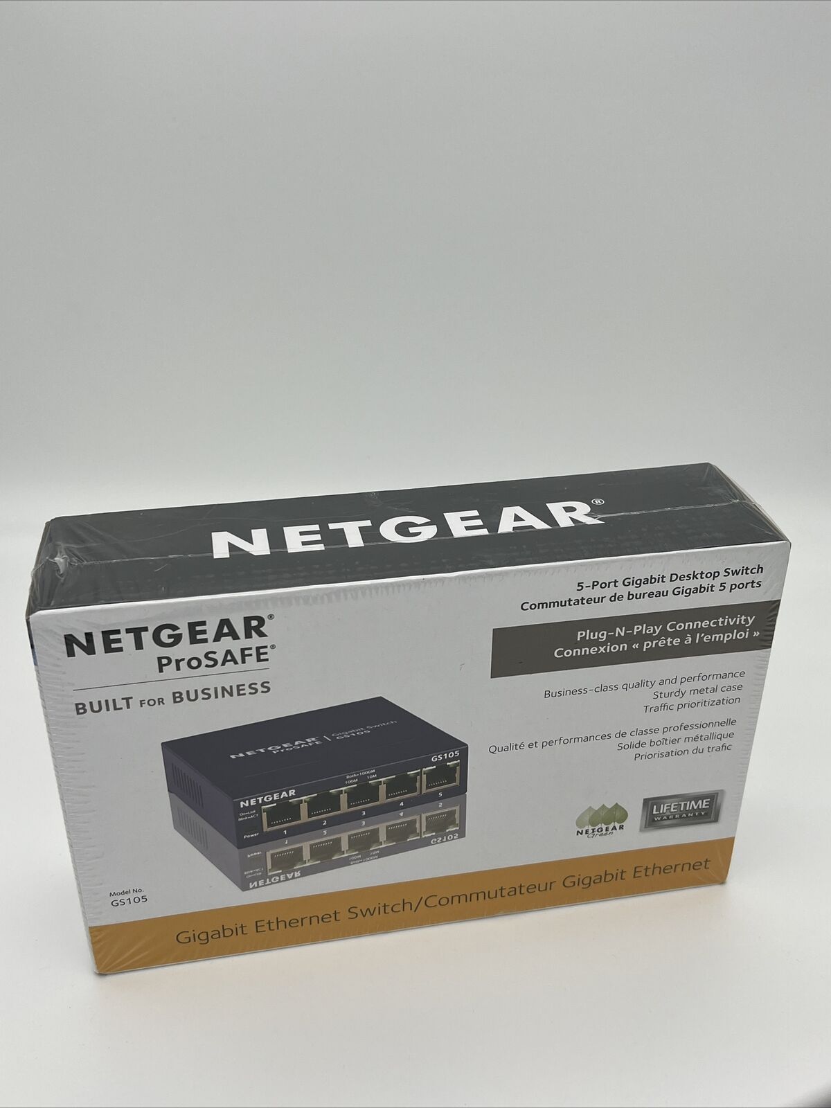 NETGEAR 5-Port Gigabit Ethernet Unmanaged Switch, Desktop, 10/100/1000Mbps (G...