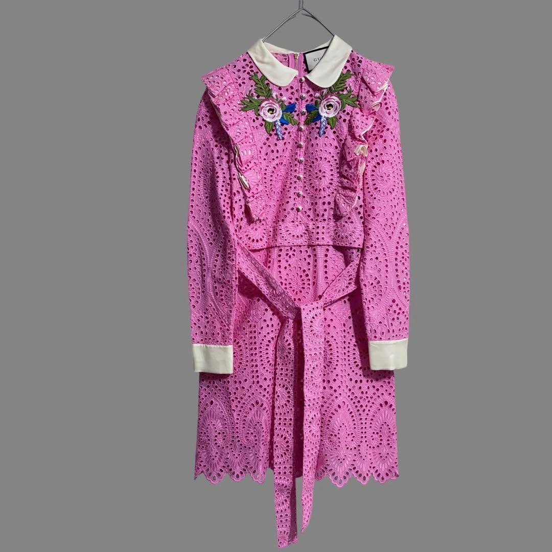 Mini robe Gucci à fleurs m6_0404