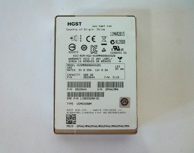 HGST HUSMM8080ASS201 800GB 2.5'' 12Gb/s SAS Solid State Drive 0B29644