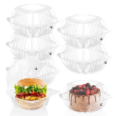25 Pack Clear Clamshell Take Out Containers, Disposable Food Containers with ...