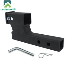 2 Inch Receiver Hitch Extension 4 Inch Rise Drop 7500LB Capacity Easy Install