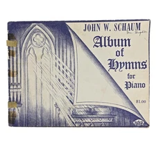 John W Schaum Album Of Hymns For Piano Belwin Christian Music Book 1946 Vintage