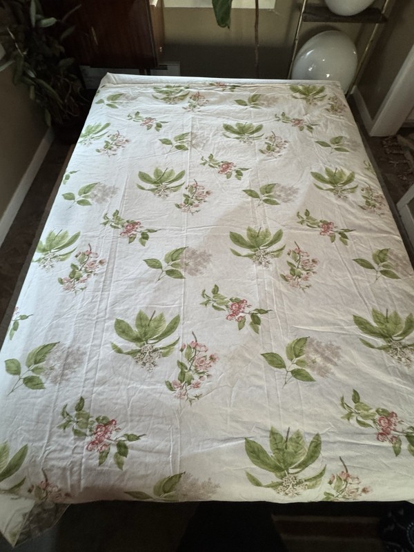 Queen Duvet Cover Cottagecore Floral Mirabello Made Italy Cotton Garden Vintage