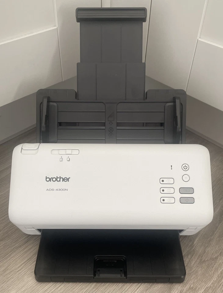 Brother ADS-4300N A4 USB / LAN Scanner   Duplex with both trays, PSU and USB - Image 2 of 4