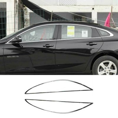 For Chevrolet Malibu 2016-2025 silver stainless Window Molding Strip Trim