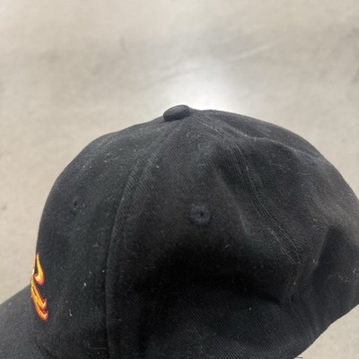 Vintage No Fear Hat Black With Flames 90s Size L/XL Y2K Mens