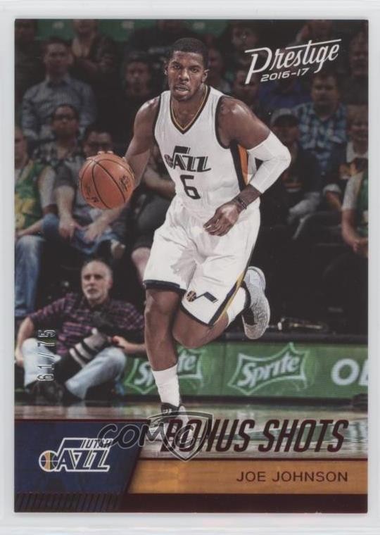 2016-17 Panini Prestige Bonus Shots Red 61/75 Joe Johnson #110 6l7
