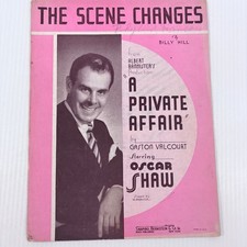 The Scene Changes Sheet Music from A Private Affair Oscar Shaw Billy Hill P/V/G