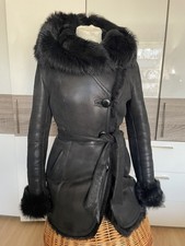 Lammfellmantel Damen  Gr. 36 Neuwertig Schwarz Toskana Pelz Winter Mantel  