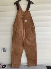 Carhartt Overalls Brown, loose fit, Medium Tall
