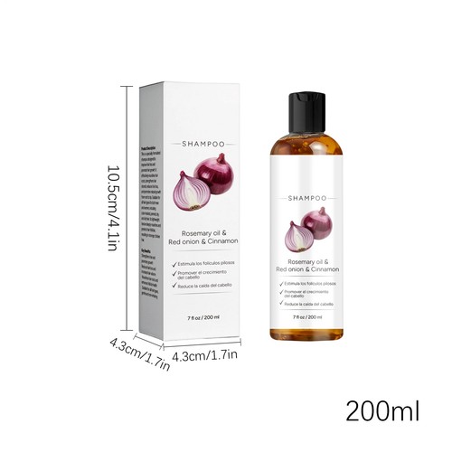 Rosemary Oil & Red Onion & Cinnamon Shampoo For Thinning Hair, Growth, and Shine - Afbeelding 2 van 12