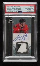 2007-08 The Cup Rookie 99/99 Jonathan Toews #190 PSA Authentic Patch Auto 0bz8