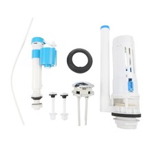 Toilet Flush System Replacement Kit with Dual Push Flush for Various Toilets