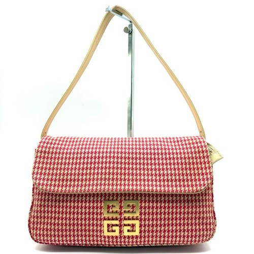 GIVENCHY Handbag Pochette Flap One-Shoulder Bag 4G Logo, All-over Pattern