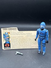 Vintage 1982 GI JOE ARAH Complete COBRA COMMANDER Name ENEMY LEADER Mickey Mouse