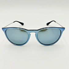 Ray-Ban Erika RB4171 6319/30 Sunglasses Translucent Blue Silver Mirror 54 18 145