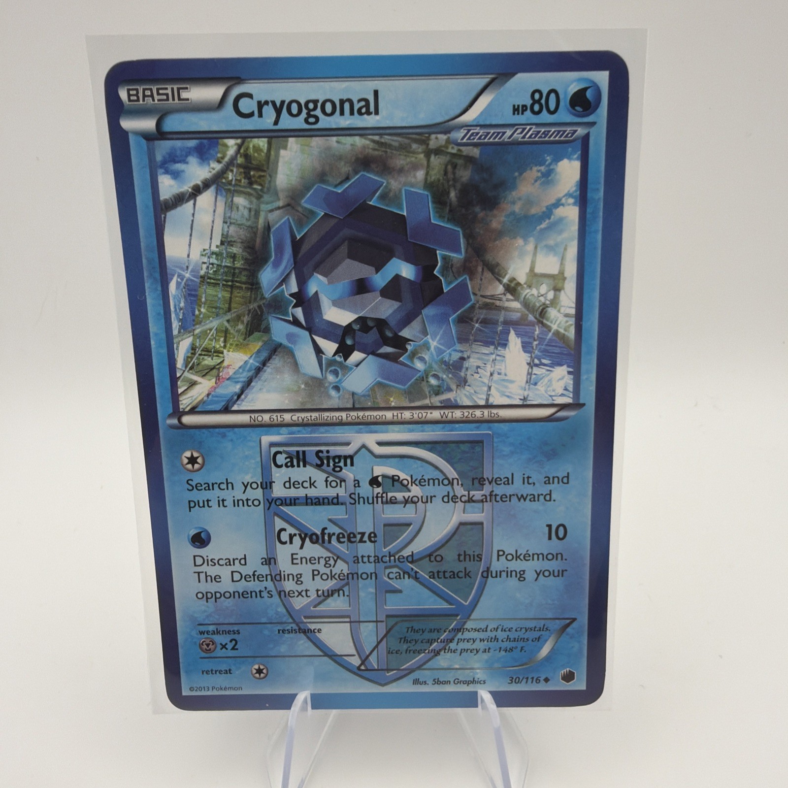 Pokemon - Cryogonal - 30/116 - Uncommon - Reverse Holo - Plasma Freeze - NM
