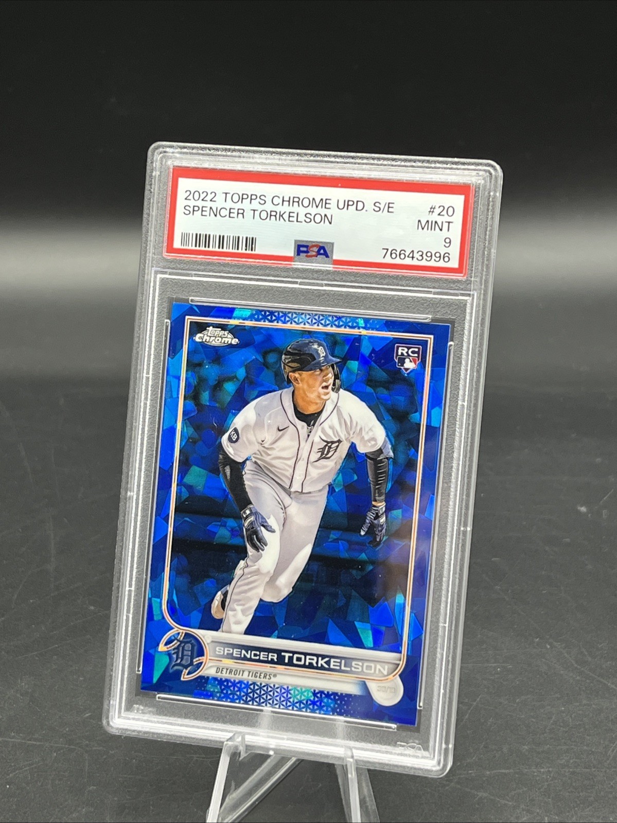 2022 Topps Chrome Update Sapphire Edition Spencer Torkelson (RC), #20, PSA 9
