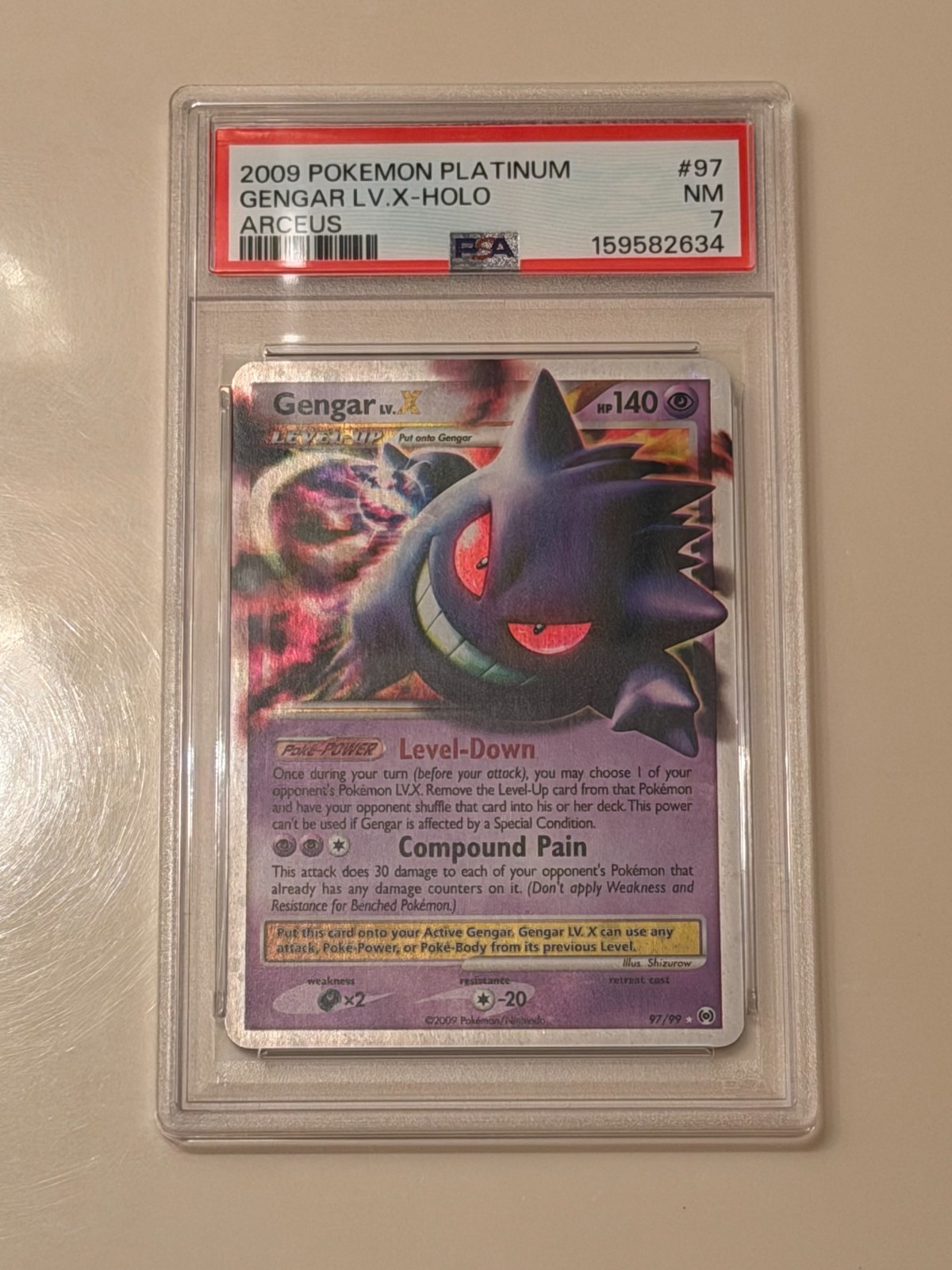 pokemon card gengar lv x - Platinum Arceus - LV.X this card is the perfect way to showcase your collection. Gengar LV.X 2009 Platinum: Arceus